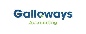 Galloways Logo - White